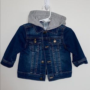 Hooded Denim Jacket - 12 M